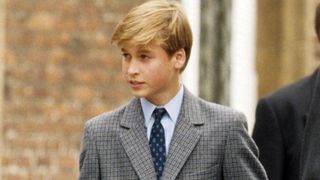 Prince William arrives for his first day at Eton College on September 6, 1995 in Eton, England.