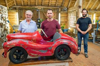 TV tonight A rusty Austin J40 toy pedal car need Dom's expert care.