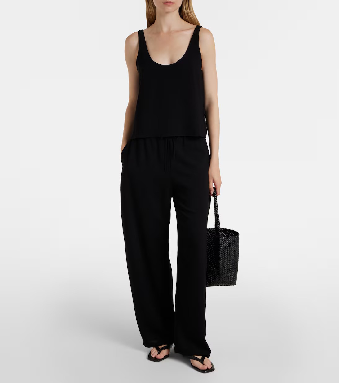 Leset, Ari Cr&amp;ecirc;pe Straight Pants