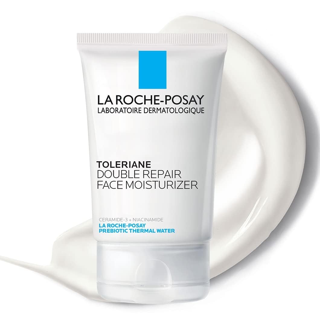 La Roche-Posay, La Roche-Posay Toleriane Double Repair Face Moisturizer, Daily Moisturizer Face Cream With Ceramide and Niacinamide for All Skin Types, Oil Free, Fragrance Free