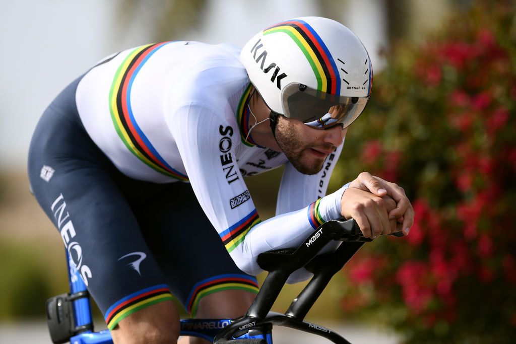 Filippo Ganna on stage 3 of the UAE Tour