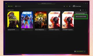 How to use GeForce Experience step 2 showing the optimize apps