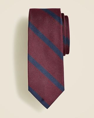 English Silk Tie in Diagonal Stripe