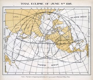 Einstein's shining moment, 1918 total solar eclispe