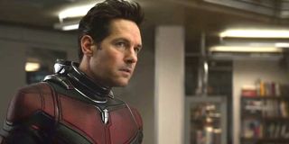 Avengers: Endgame Scott Lang listens closely in Ant-Man suit
