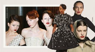 Autumn Winter 2024 beauty trends from the catwalk showing classic old Hollywood beauty looks