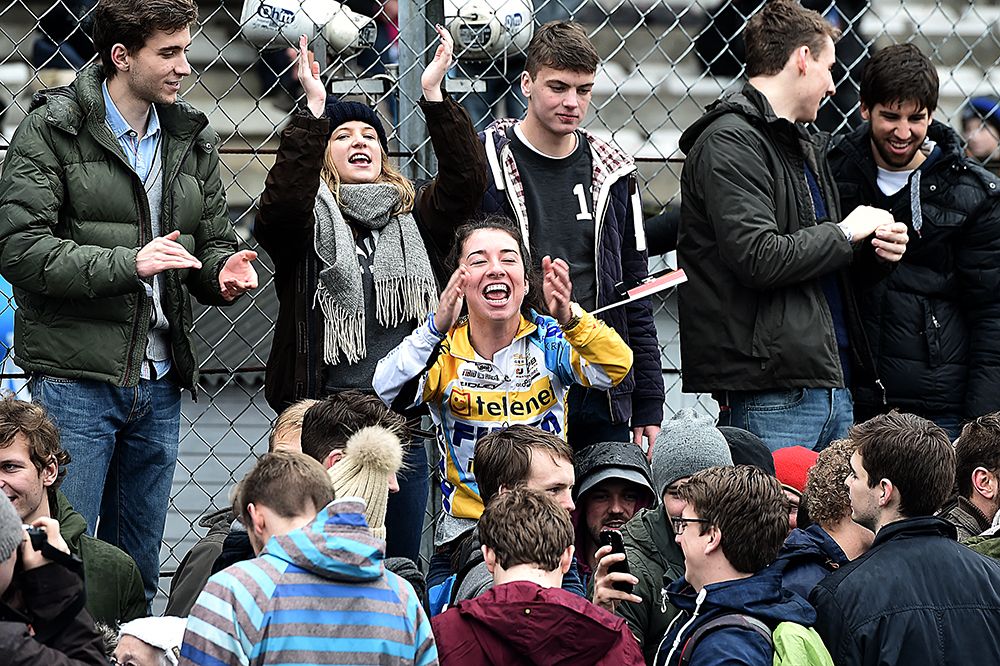 Iserbyt's fans were thrilled