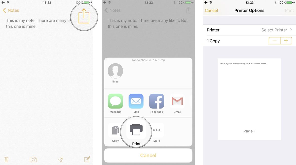 How to share and print Notes on iPhone and iPad | iMore