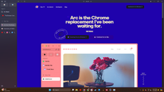 screenshot of arc browser