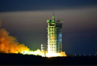 A Long March 4B blasts off with two classified Shijian 6 satellites on Dec. 10, 2021.