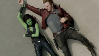 Gamora and Peter Quill meet in GOTG