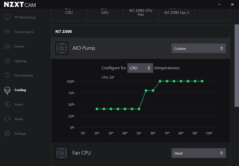 NZXT N7 Z490 - Software