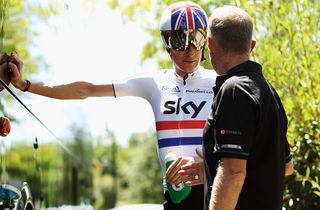 Bradley Wiggins and Shane Sutton before the 2011 Tour de France