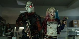 Deadshot and Harley in the office scene of Suicide Squad