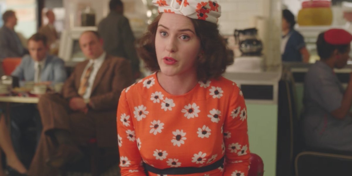 Rachel Brosnahan in The Marvelous Mrs. Maisel