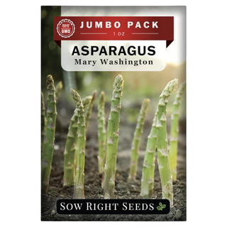 A sachet of mary washington asparagus seeds