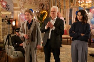 Martin Short, Steve Martin and Selena Gomez in Only Murders in the Building