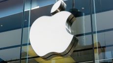 Apple logo on a building