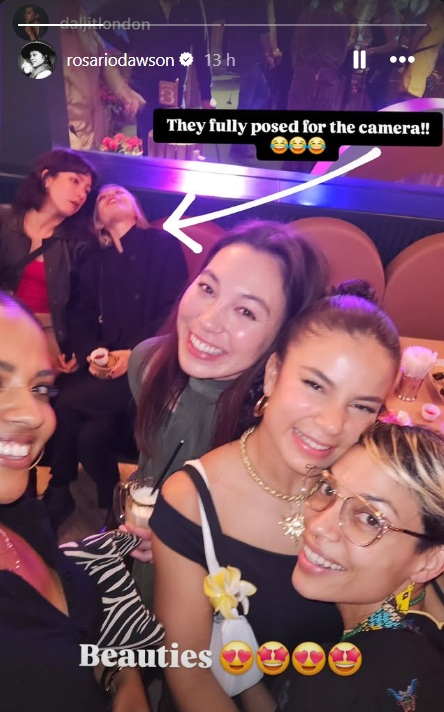 Rosario Dawson Instagram Stories wrap party