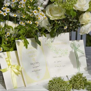 invitation cards with flowers
