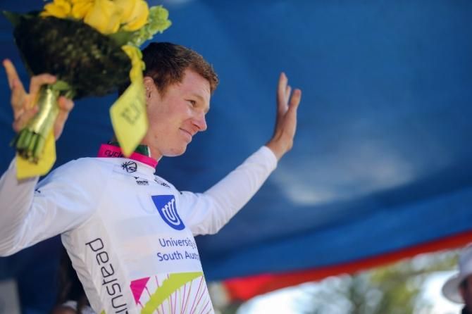 The new leader of the young rider classification, Jack Haig (UniSA)