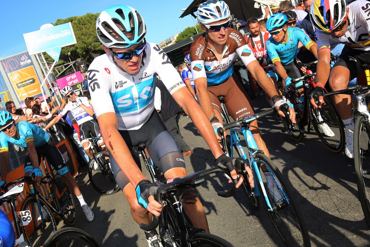 Chris Froome (Team Sky) lost 21 seconds on stage 4