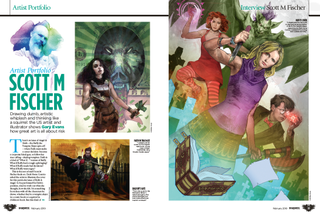 ImagineFX magazine spread