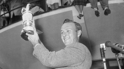 Arnold Palmer after winning The Open