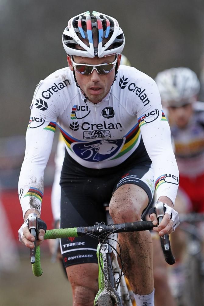 Sven Nys on his way to winning the Soudal Cyclo-cross race.