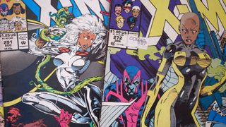 A collection of X-Men comic books