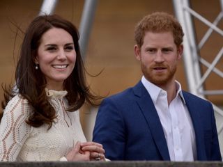 The Princess of Wales and Prince Harry host a tea party in Buckingham Palace