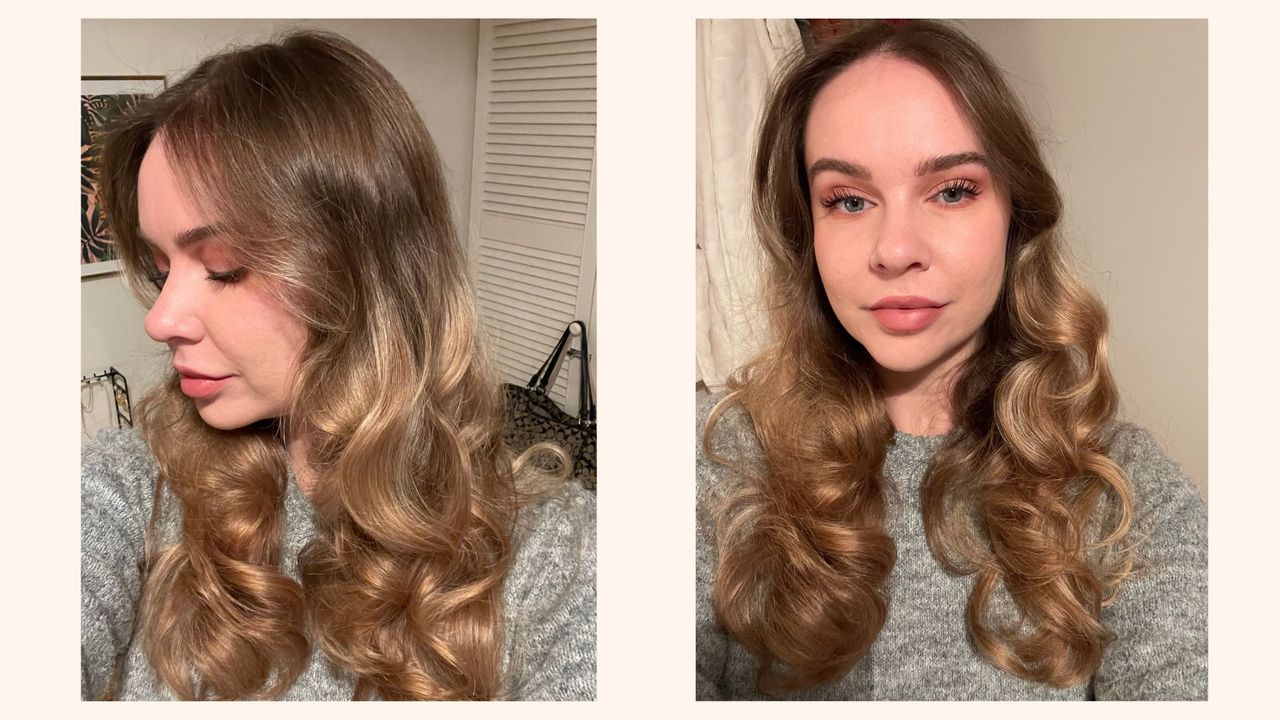 valeza with hair freshly styled by the remington proluxe heated rollers