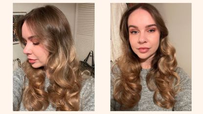 valeza with hair freshly styled by the remington proluxe heated rollers