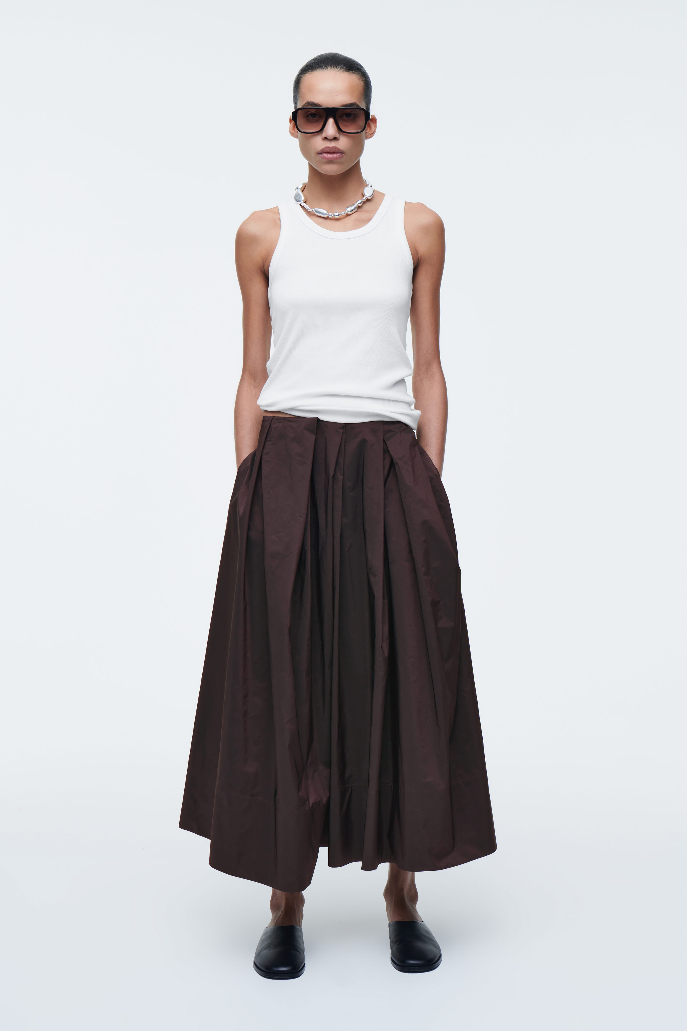 Voluminous Pleated Culottes