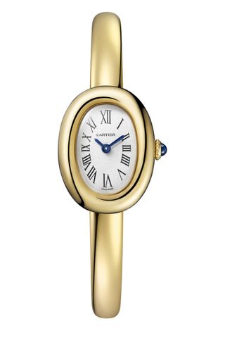 Cartier Baignoire Mini Size 15 18ct Yellow Gold Ladies Bangle Watch