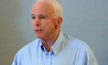 In an interview Saturday, Sen. John McCain (R-Ariz.) says illegal immigrants set fires as signals to others, which may have caused the state's ravaging wildfires.