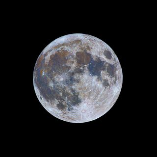 The Full Moon… in colour. Image: Nicolas Lefaudeux
