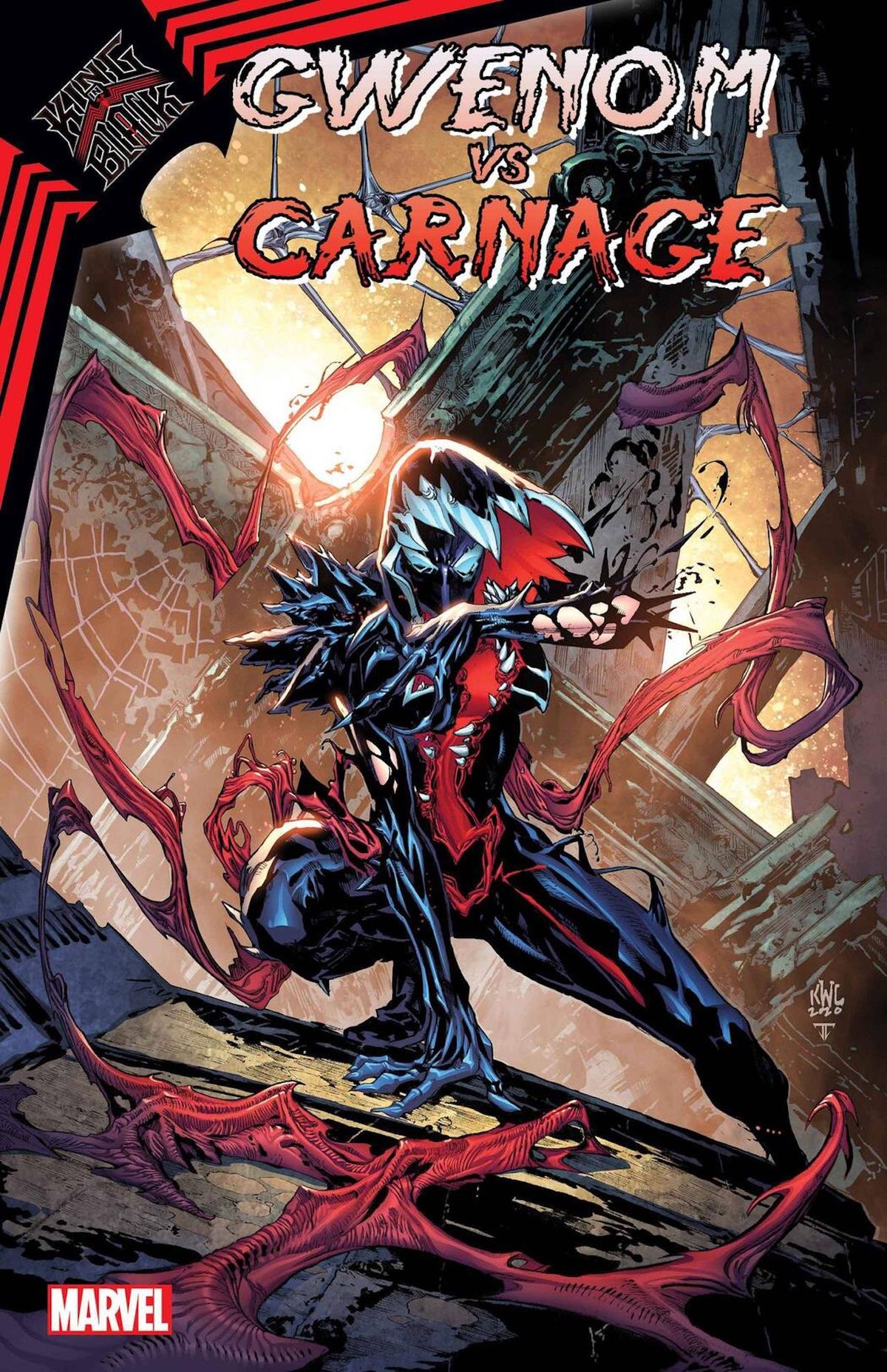 Cover of King in Black: Gwenom Vs. Carnage #1