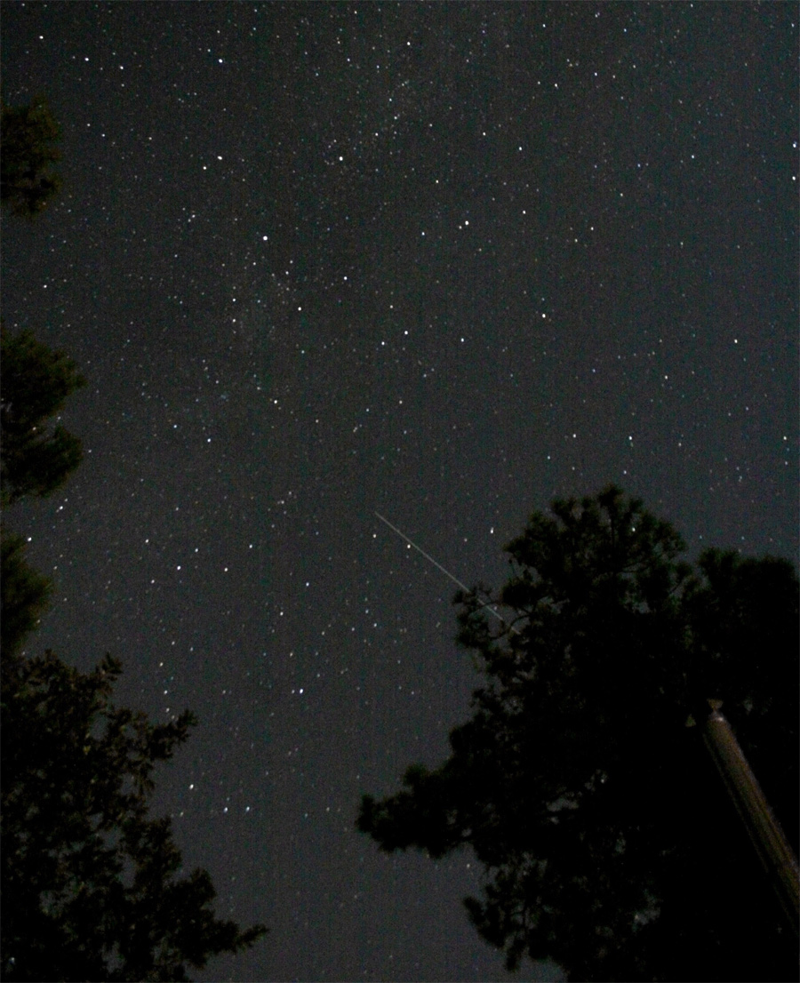 Amateur astronomer Tavi Greiner took this photo of China&#039;s Tiangong 1 spacecraft