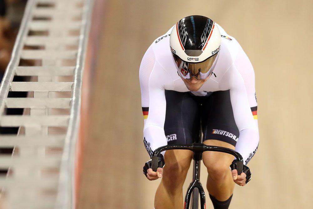 Maximilian Dornbach of Germany in action during qualifying for the Men's Sprint