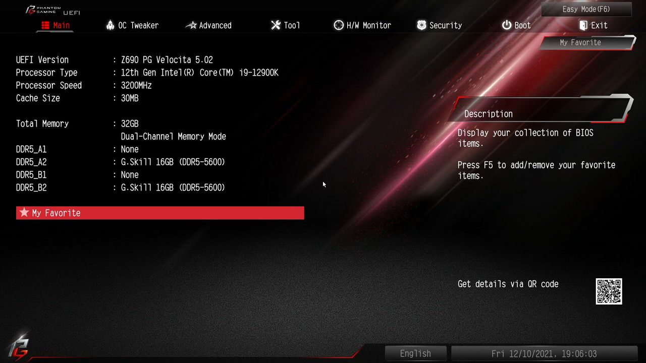 ASRock Z690 PG Velocita