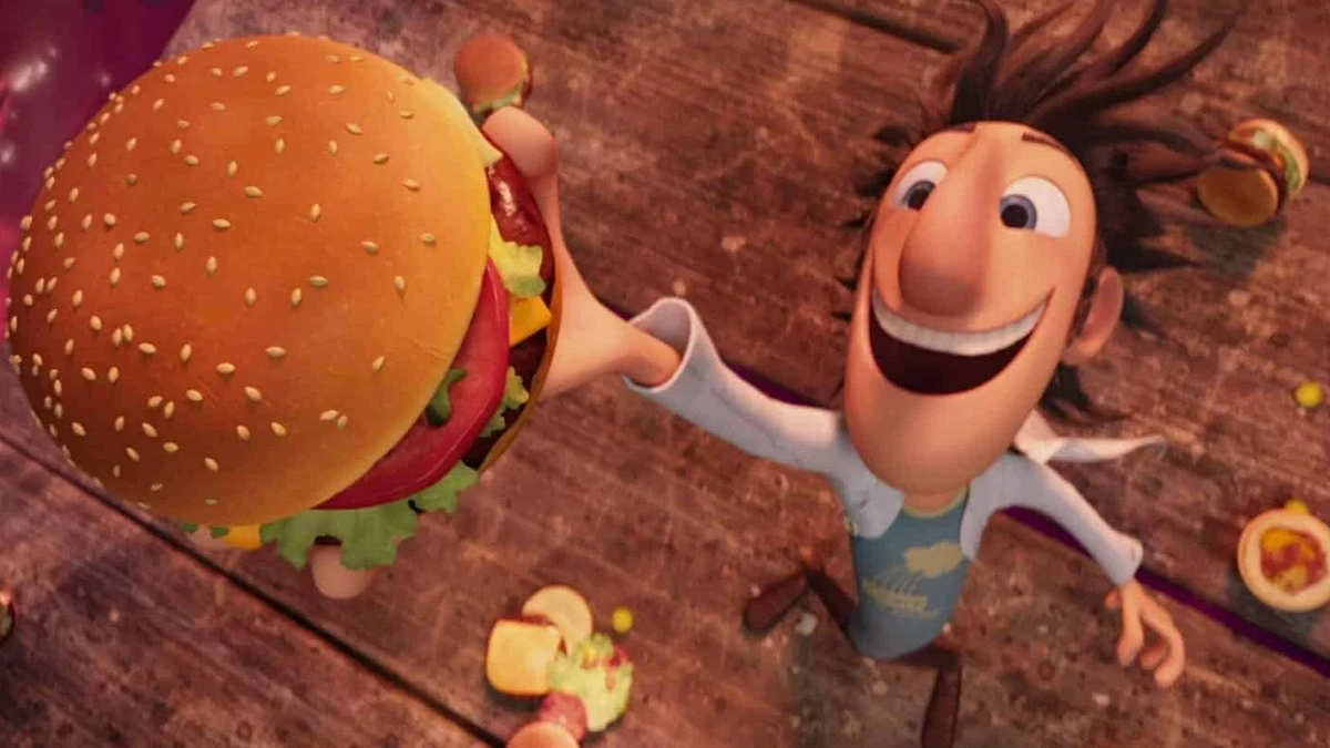 The animated adaptation of Cloudy With a Chance of Meatballs