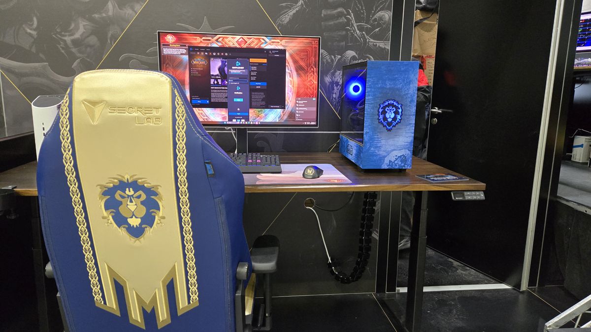 Custom gaming PCs on the showfloor at PAX Australia.