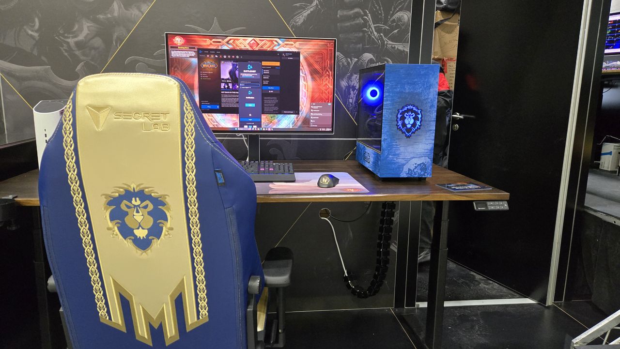 Custom gaming PCs on the showfloor at PAX Australia.
