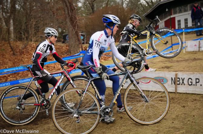 The chasers run the barriers