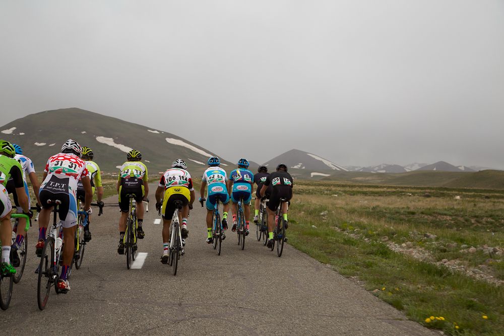 In the breakaway with Team Illuminate at the Tour of Iran