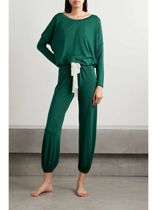 green pajama set