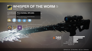 Whisper of the Worm contains the soul of a hive god, who is also presumably now pissed about the nerf.