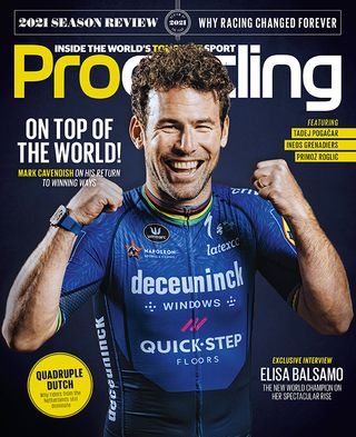 Mark Cavendish on the cover of Procycling