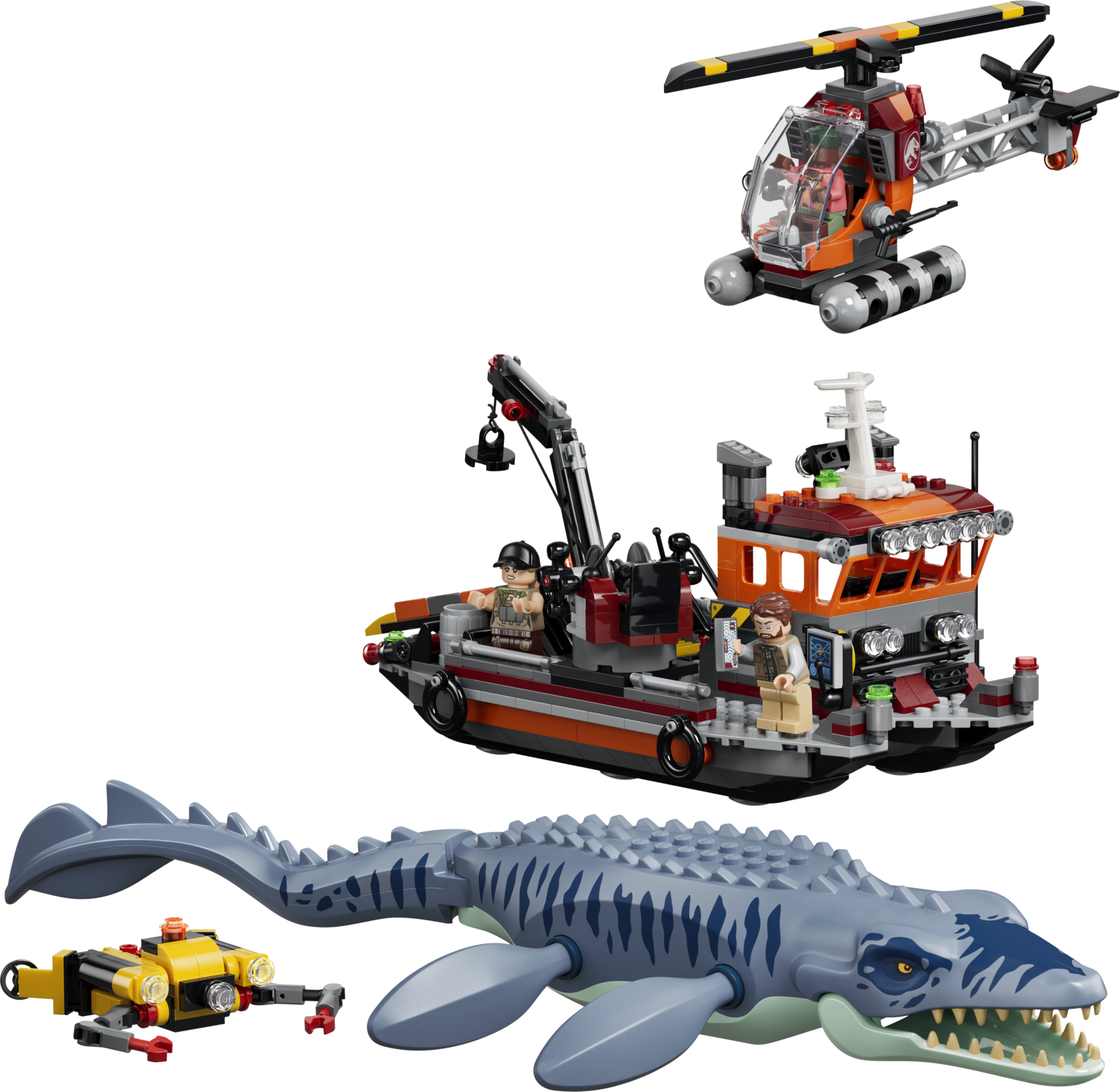 Mosasaurus Dinosaur Boat Attack